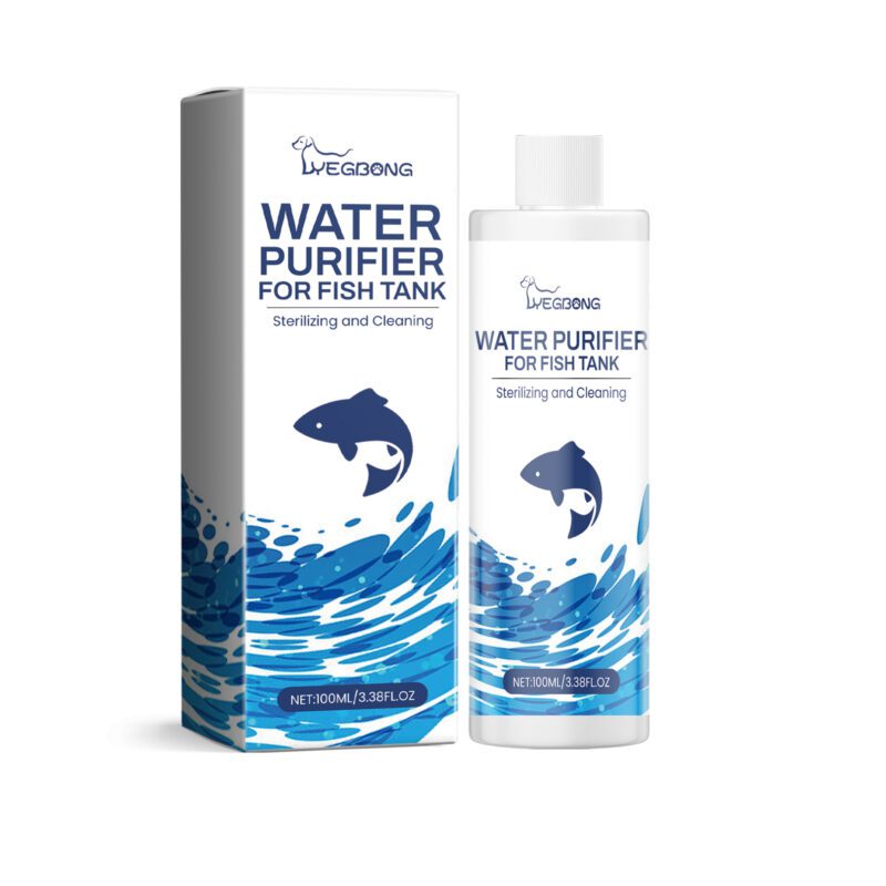 Fast-Acting Aquarium Water Clarifier - Powerful Fish Tank Water Quality Purifying Agent for Household Decontamination & Quick Cleaning
