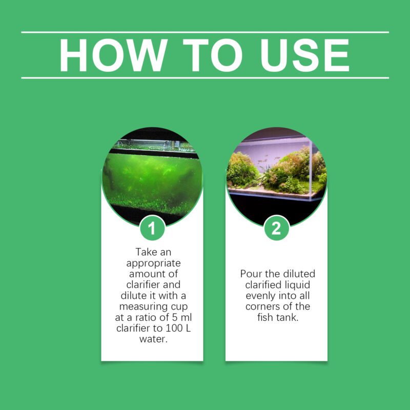 Effective Fish Tank Algae Clarifier - Removes Green/Brown Silk/Black Hair Moss Algae Safely, Non-Toxic to Fish - Image 6