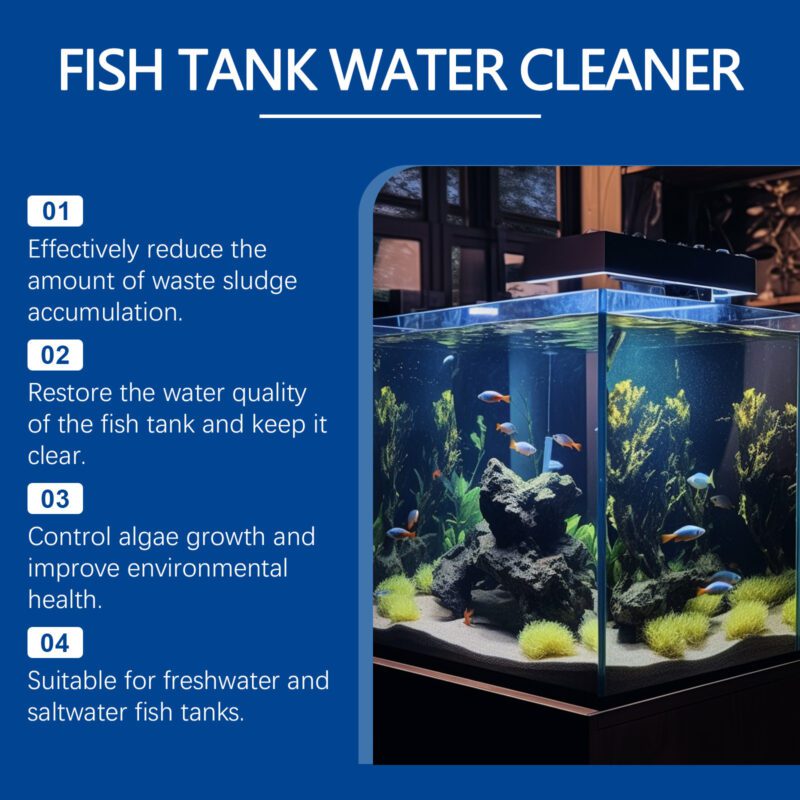 Fish Tank Water Clarifier - Powerful Stain & Sludge Remover, Clear Water Quality, Algae Growth Control - Image 3