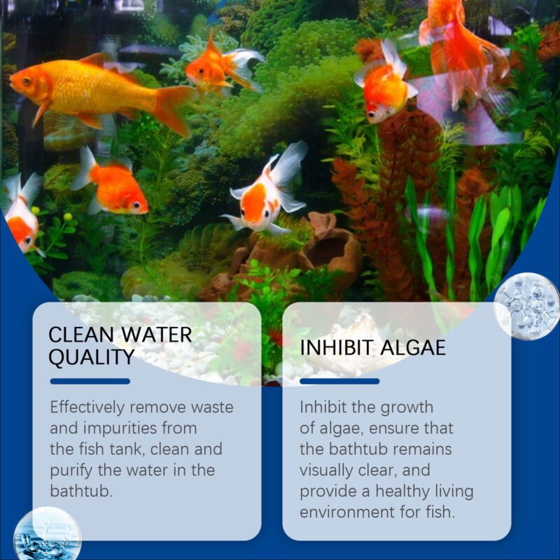 Fish Tank Water Clarifier - Powerful Stain & Sludge Remover, Clear Water Quality, Algae Growth Control - Image 4