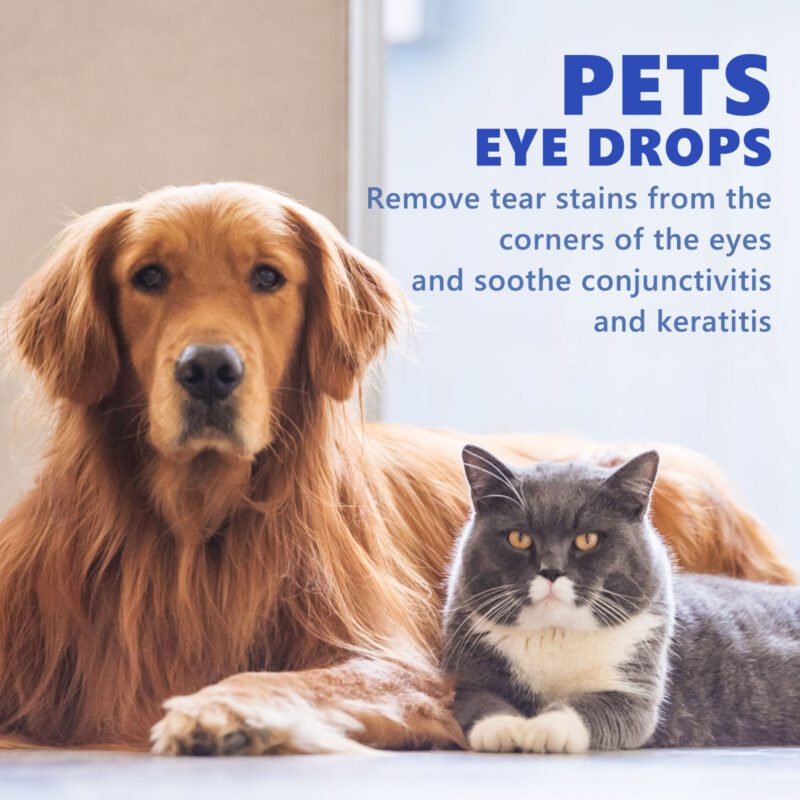 Pet Eye Drops for Cats & Dogs - Gentle Eye Cleaning Care, Effective Tear Stain Remover & Eye Wash Solution - Image 4