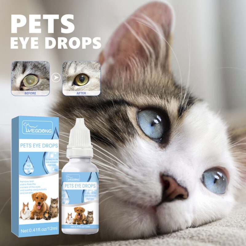 Pet Eye Drops for Cats & Dogs - Gentle Eye Cleaning Care, Effective Tear Stain Remover & Eye Wash Solution - Image 2
