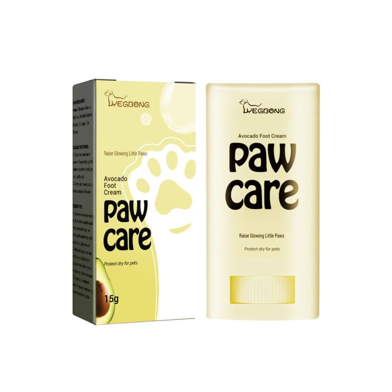 Pet Avocado Intensive Moisturizing Foot Cream for Cats & Dogs - Paw Cleaning, Hydrating & Anti-Crack Care