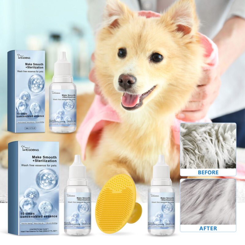 Nourishing Pet Leave-In Hair Serum for Cats & Dogs - Fluffy, Soft & Fragrant Coat Care - Image 2