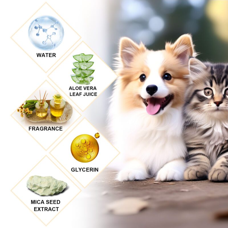 Gentle Cleansing Pet Shampoo for Cats & Dogs - Leaves Fur Silky Smooth & Tangle-Free (100g) - Image 5