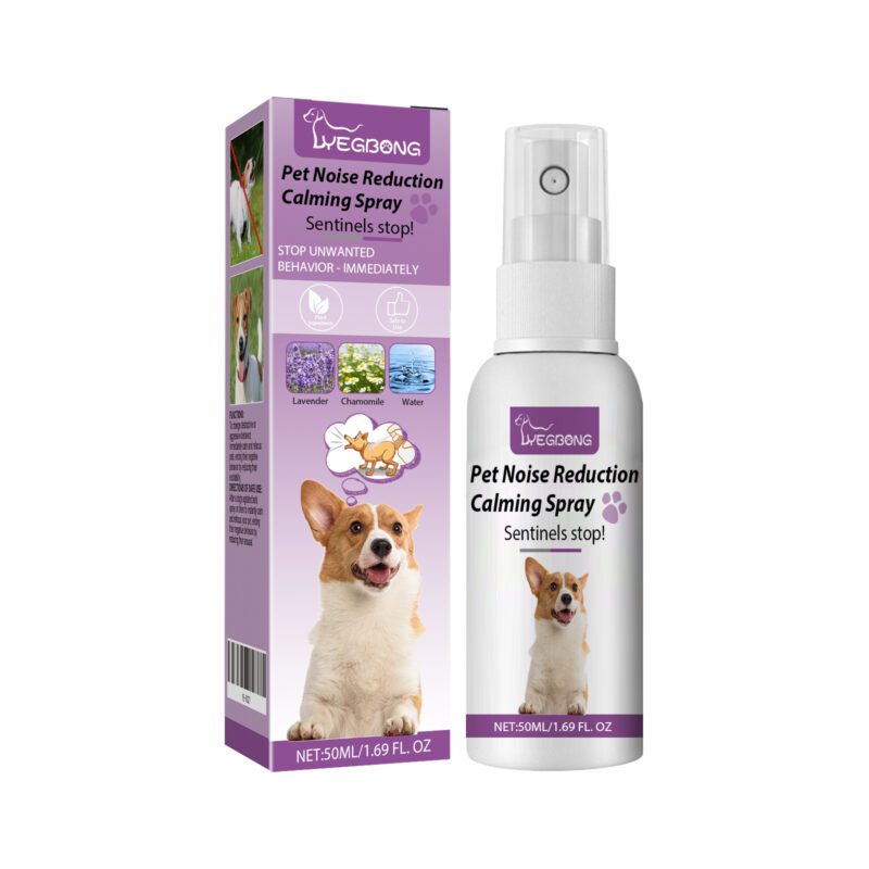 Yegbong Pet Noise Reduction & Calming Spray - Prevent Stress, Soothe Anxiety, Reduce Barking/Whining for Calmer Pets