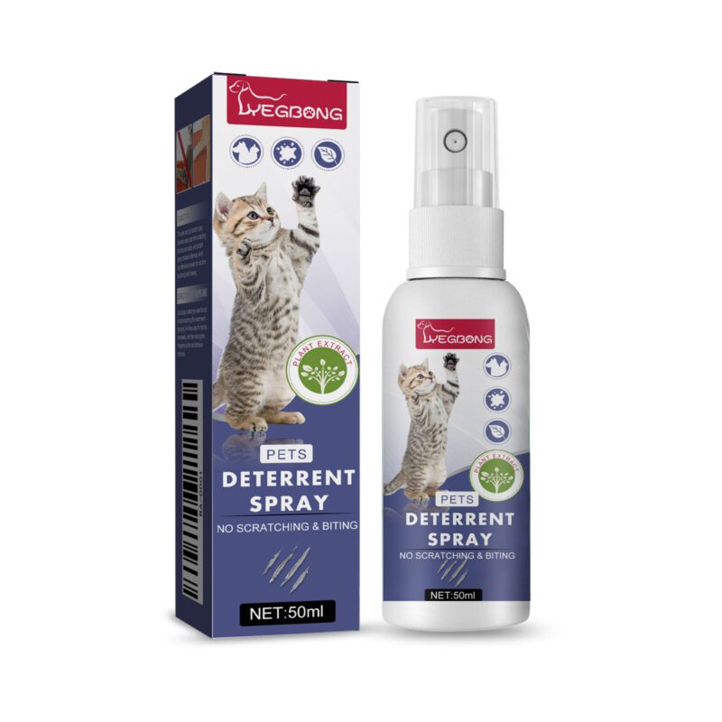 Yegbong Pet Anti-Scratch Spray for Cats & Dogs - Exclusion Zone Deterrent Spray to Prevent Scratching on Doors & Sofas, Effective Scratch Control Solution