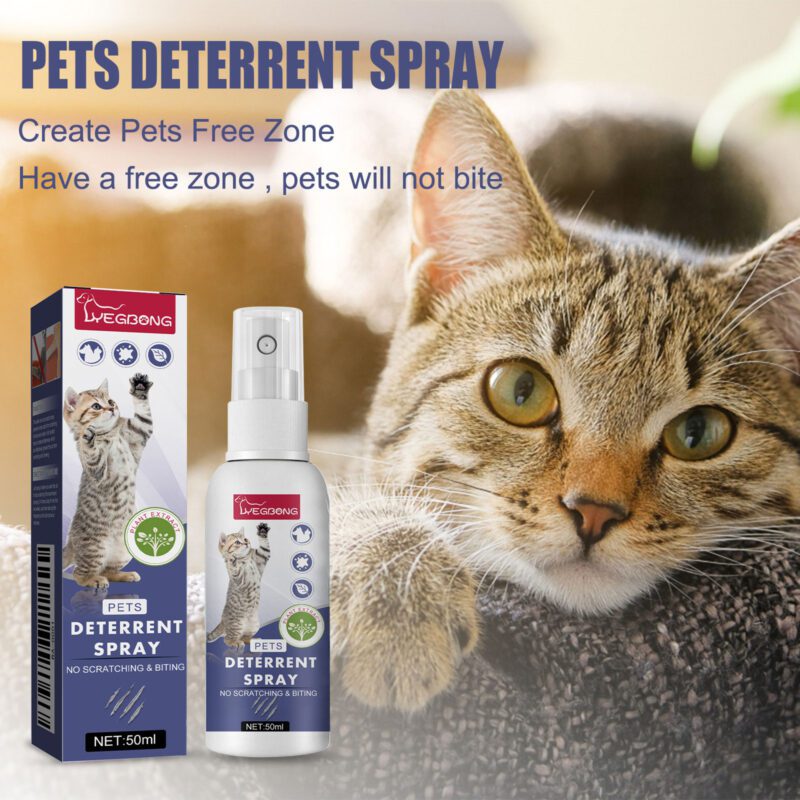 Yegbong Pet Anti-Scratch Spray for Cats & Dogs - Exclusion Zone Deterrent Spray to Prevent Scratching on Doors & Sofas, Effective Scratch Control Solution - Image 2