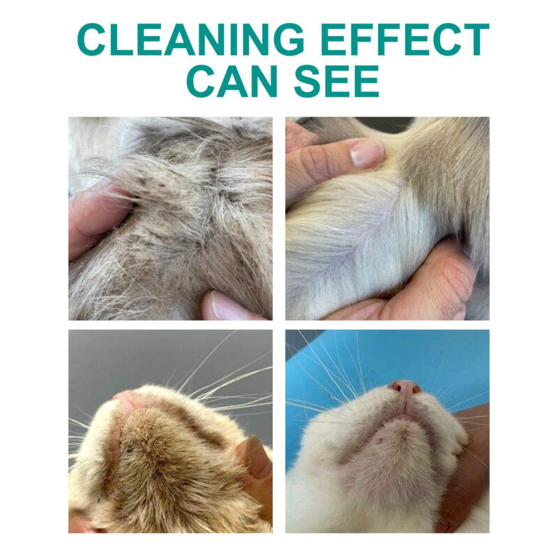 Yegbong Pet Leave-In Dry Cleaning Gloves for Dogs & Cats - Deodorizing Odor Removal Grooming Gloves - Image 3