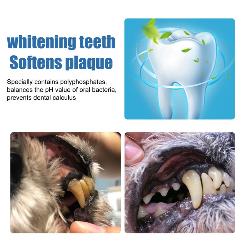 Yegbong Pet Dental Tartar Remover Foam Cleaner - Effectively Removes Calculus, Yellow Teeth & Halitosis for Teeth & Mouth Care - Image 3