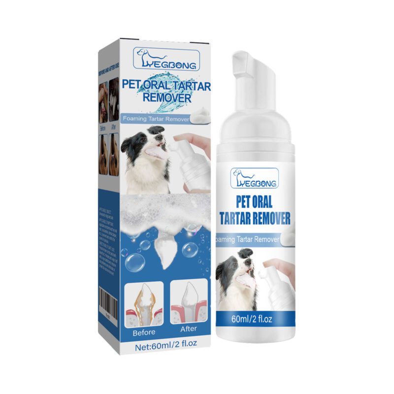 Yegbong Pet Dental Tartar Remover Foam Cleaner - Effectively Removes Calculus, Yellow Teeth & Halitosis for Teeth & Mouth Care