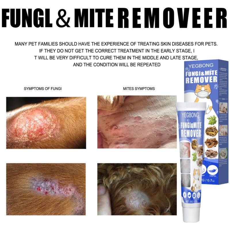 Pet Anti-Mite Relief Cream for Dogs & Cats - Soothes Itchy Skin, Effective Mite Removal Topical Care Cream - Image 4