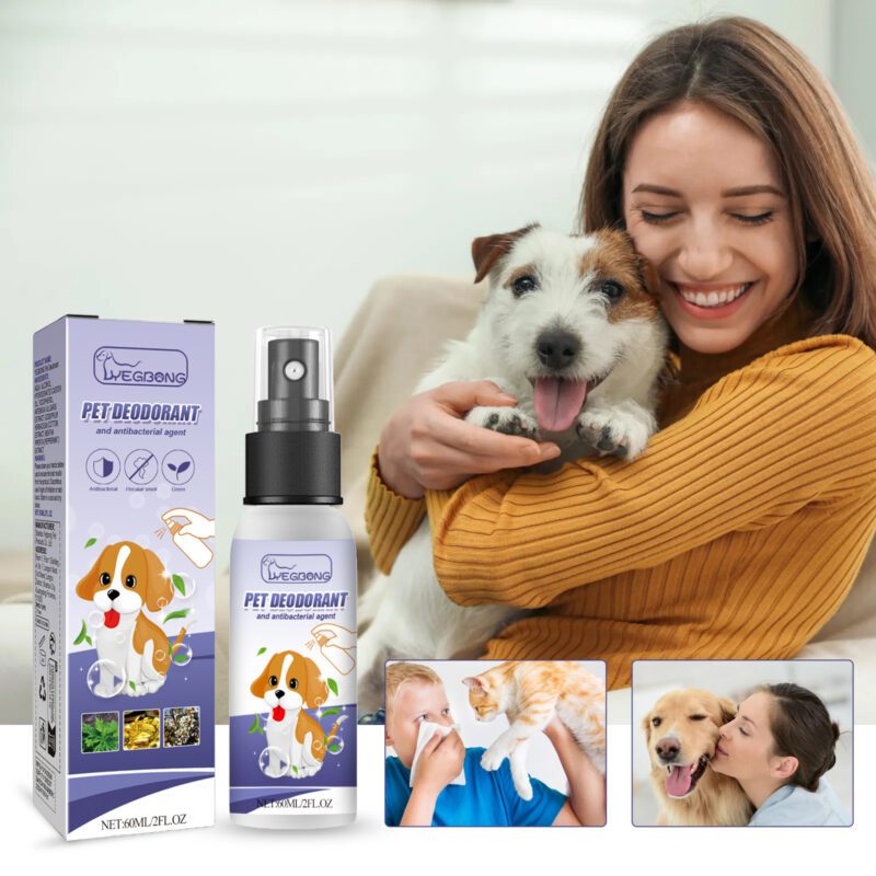 Pet Deodorant Spray for Dogs & Cats - Eliminate Urine, Body & Feces Odors, Fresh Clean Air - Image 2