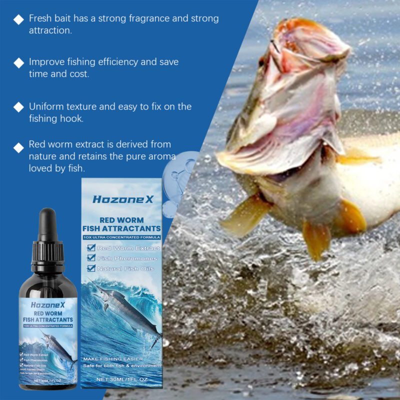 HozoneX Red Bug Bait Attractor - Premium Formula Wild Fishing Bait Attractor with Strong Lure Effect - Image 4