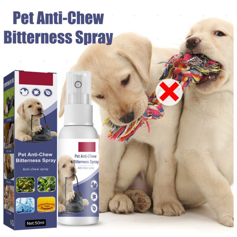 Yegbong Pet Bitter Anti-Biting Spray - Stop Dog Chewing Table/Chair Legs & Deter Sofa Scratching, Effective Pet Chew Deterrent Spray