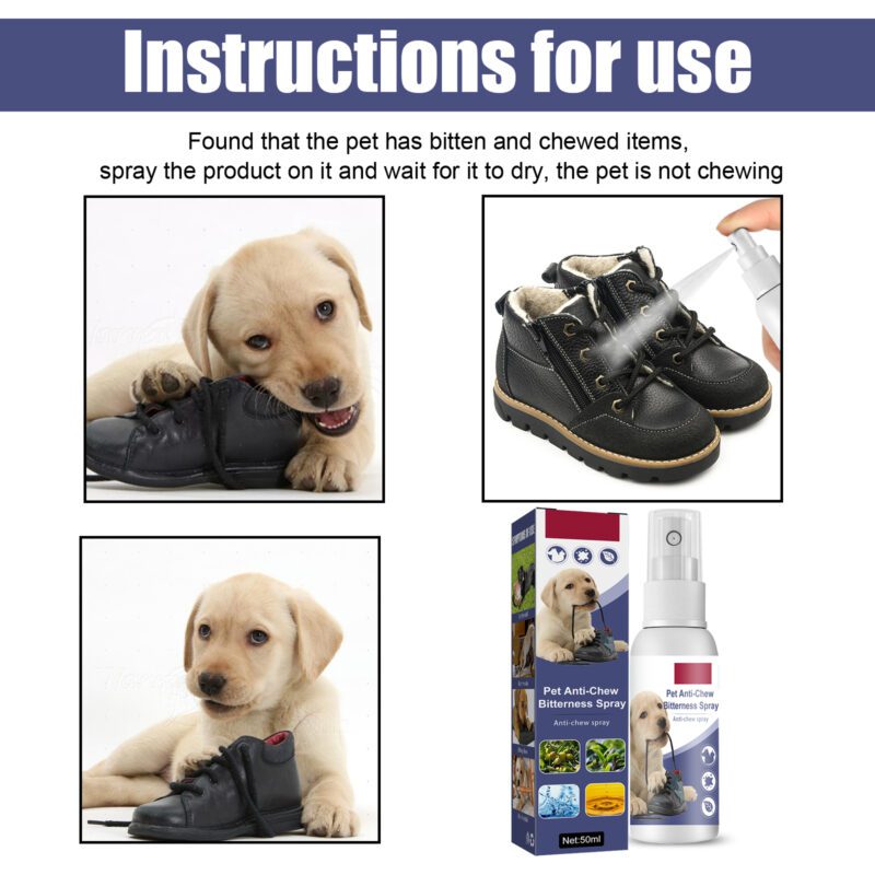 Yegbong Pet Bitter Anti-Biting Spray - Stop Dog Chewing Table/Chair Legs & Deter Sofa Scratching, Effective Pet Chew Deterrent Spray - Image 6