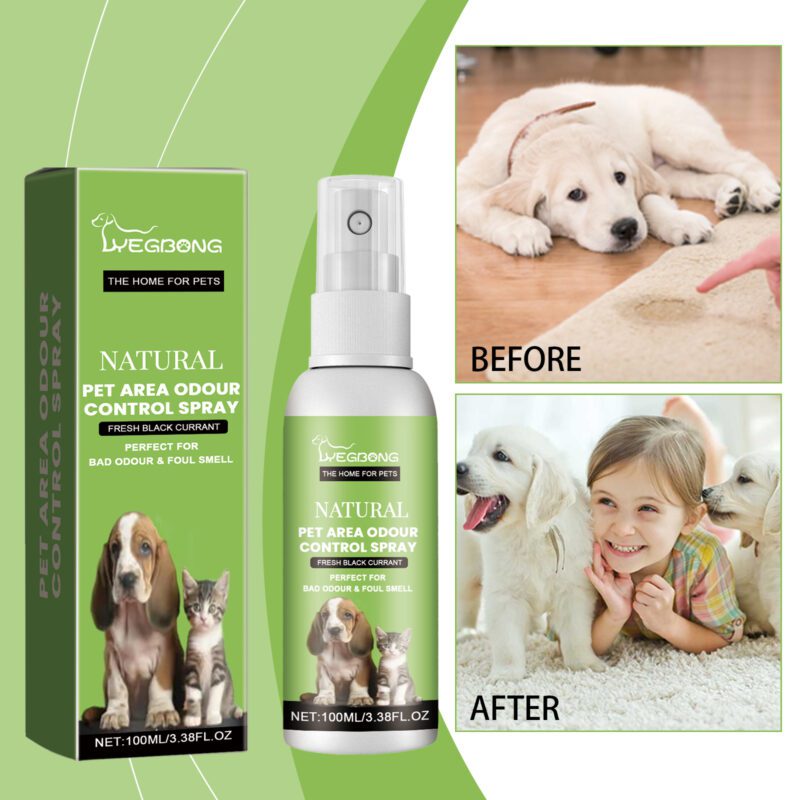 Pet Odor Eliminator Spray - Long-Lasting Fresh Scent, Indoor Pet Area Deodorizing & Refreshing Spray - Image 2