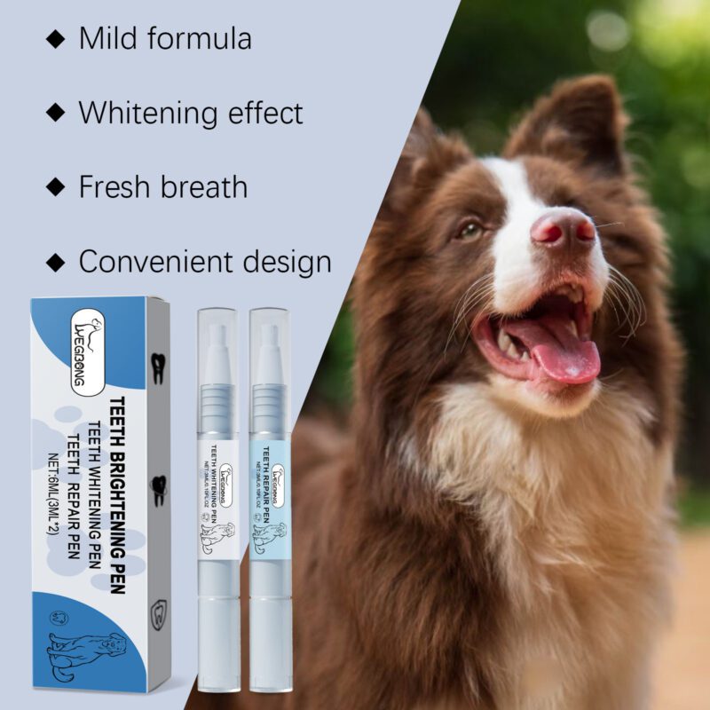 Pet Teeth Brightening Pen Set - Effective Tartar & Stain Removal, Dental Cleaning & Repair for Dogs Cats Teeth Care - Image 4