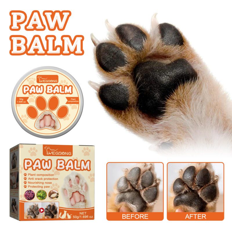 Pet Paw Balm for Cats & Dogs - Moisturizing Repair Cream for Dry, Cracked Paw Pads, Nourish Soles Care - Image 2