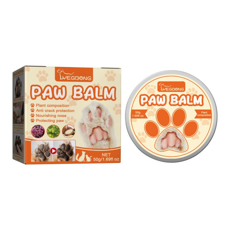 Pet Paw Balm for Cats & Dogs - Moisturizing Repair Cream for Dry, Cracked Paw Pads, Nourish Soles Care