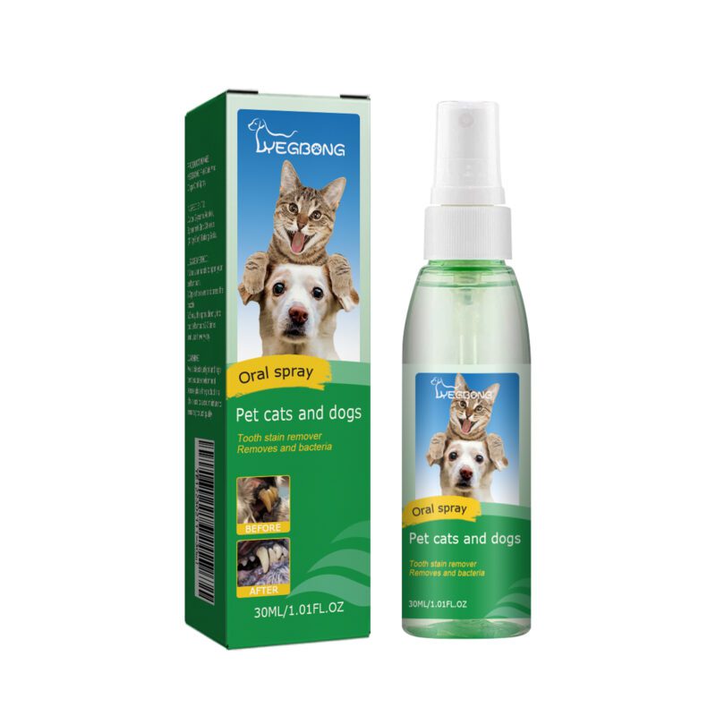 Cats & Dogs Universal Pet Oral Deodorizing Spray - Teeth Cleaning & Fresh Breath Spray for Pets