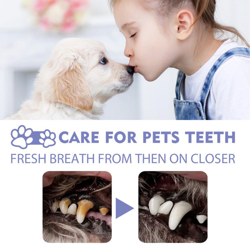 Dog & Cat Oral Care Tooth Cleaning Spray - Pet Mouth Freshener for Fresh Breath & Odor Control - Image 3