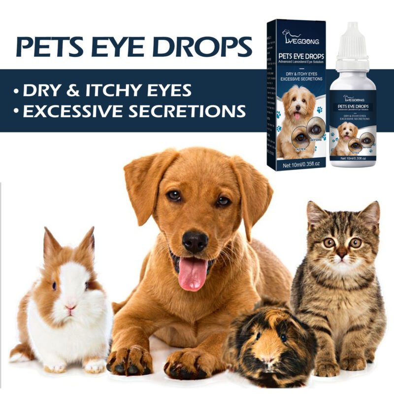Effective Pet Eye Drops for Cats & Dogs - Remove Tear Stains, Relieve Itchy Eyes, Gentle Cleansing Solution - Image 3