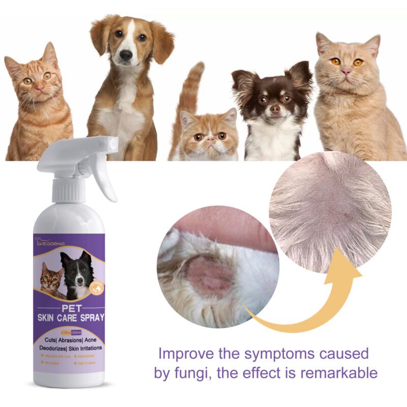 Pet Skin Relief Spray - Anti-Itch Soothing Spray for Dogs & Cats, Mite Elimination, Gentle Cleaning & Care - Image 4