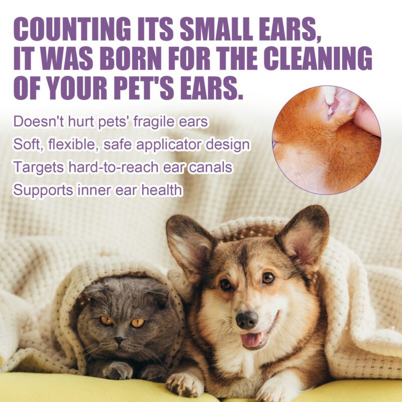 Pet Ear Wash Drops for Cats & Dogs - Eliminates Ear Odors, Removes Excess Earwax, Gentle Ear Canal Cleaner - Image 3