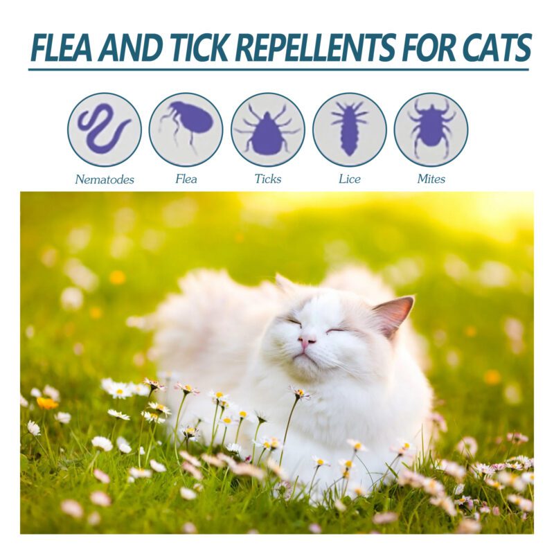 Pet Flea & Tick Defense Drops - Topical Deworming & Skin Cleansing Solution for Cats & Dogs - Image 3
