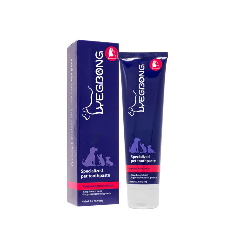 Pet Oral Care Cleaning Cream for Cats & Dogs - Eliminate Bad Breath, Remove Tartar Stains, Whiten Teeth