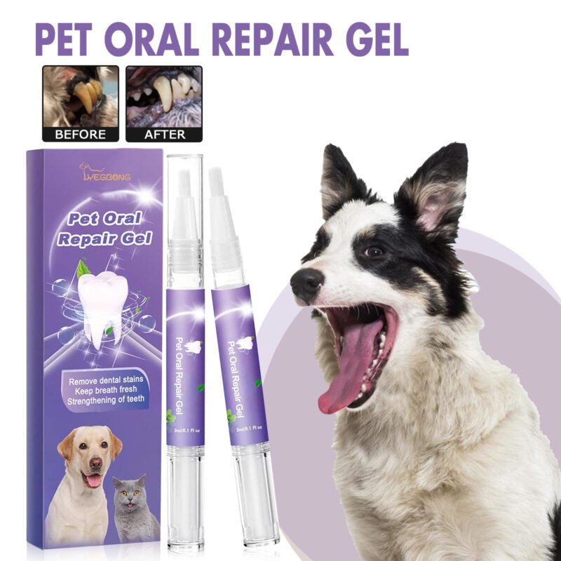 Pet Oral Care Gel (2-Pack) - Deeply Cleans Dog & Cat Teeth Stains, Promotes Healthy Oral Care - Image 2