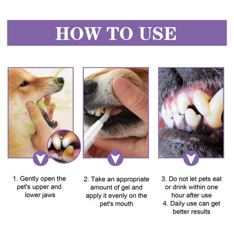 Pet Oral Care Gel (2-Pack) - Deeply Cleans Dog & Cat Teeth Stains, Promotes Healthy Oral Care - Image 6