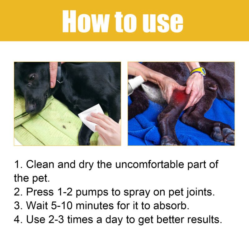 Pet Joint Repair Spray for Cats & Dogs - Relieve Joint Pain, Soreness | Muscle & Bone Care Spray with Effective Support - Image 6