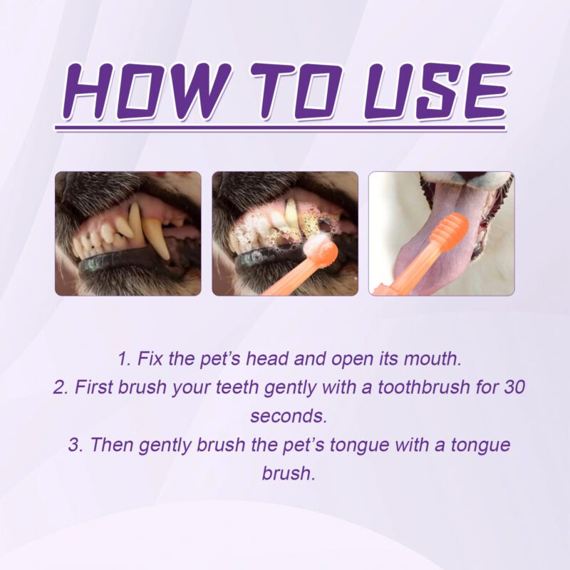 Effective Dog Toothbrush for Pet Oral Care - Removes Dental Stains, Promotes Dental Health - Image 6