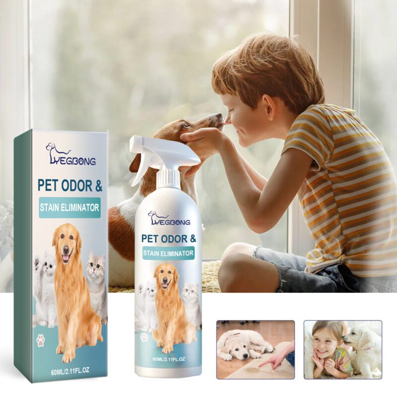Powerful Pet Odor & Stain Eliminator - Dog & Cat Body Odor, Feces Stains & Odor Remover for Indoor Use, Long-Lasting Fresh Deodorizer - Image 2