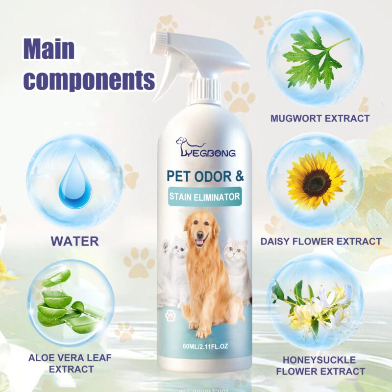 Powerful Pet Odor & Stain Eliminator - Dog & Cat Body Odor, Feces Stains & Odor Remover for Indoor Use, Long-Lasting Fresh Deodorizer - Image 5