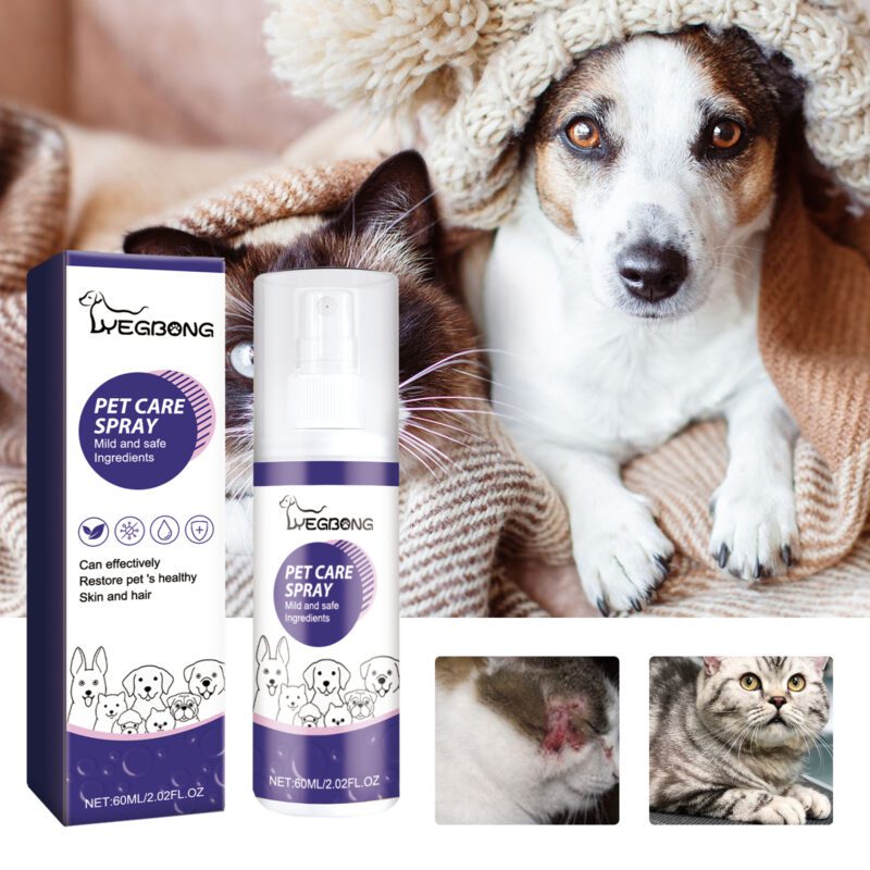 Pet Skin Care Spray for Dogs & Cats - Anti-Itch, Wound Repair, Skin Moss Relief Spray - Image 2