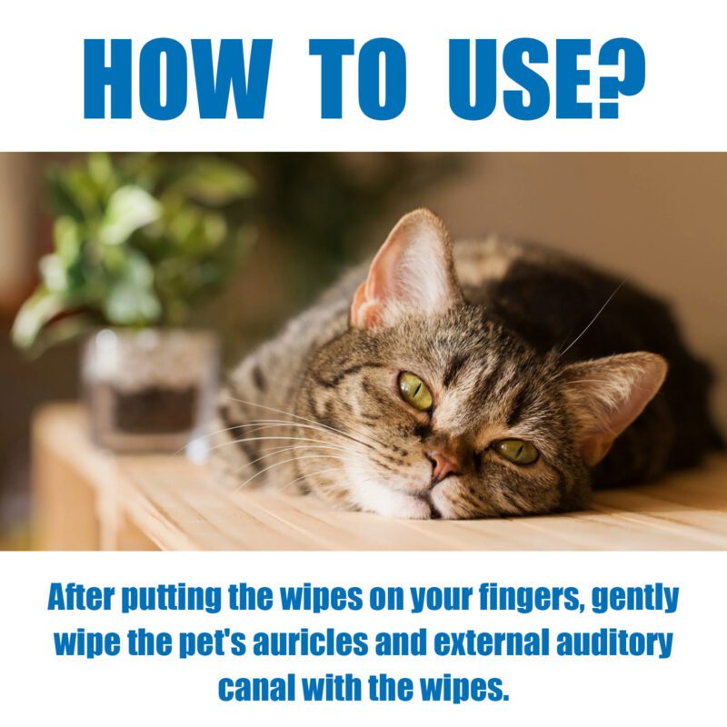 Pet Ear Cleaning Finger Wipes - Gentle Effective Ear Care Finger Covers for Ear Wax & Ear Mite Removal - Image 6