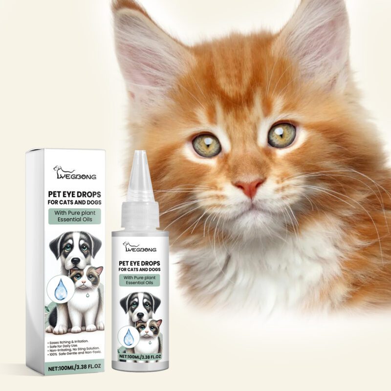 Effective Pet Eye Care Drops for Cats & Dogs - Gentle Tear Stain & Dirt Removal Eye Drops - Image 2