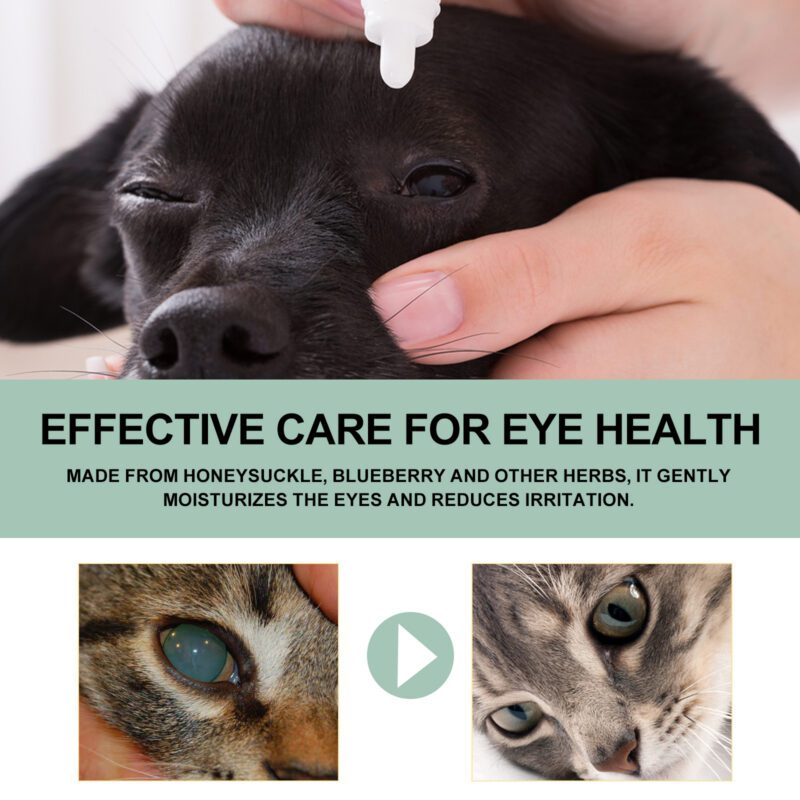 Effective Pet Eye Care Drops for Cats & Dogs - Gentle Tear Stain & Dirt Removal Eye Drops - Image 4