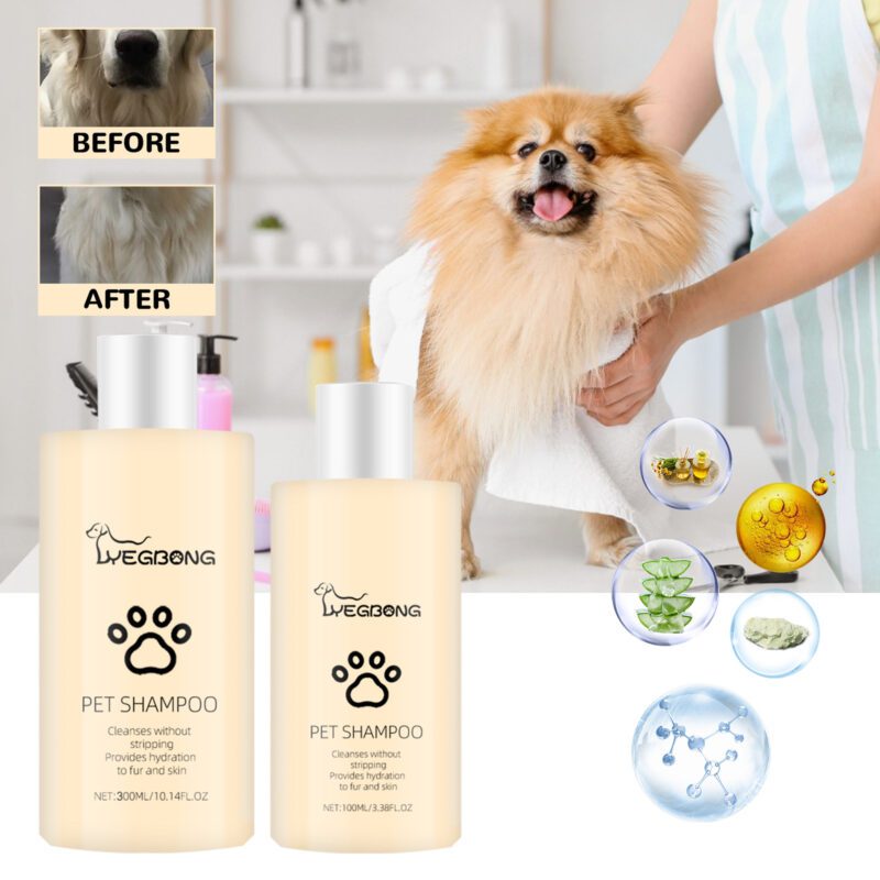 Gentle Cleansing Pet Shampoo (300g) - For Cats & Dogs, Leaves Fur Silky Smooth & Tangle-Free - Image 2