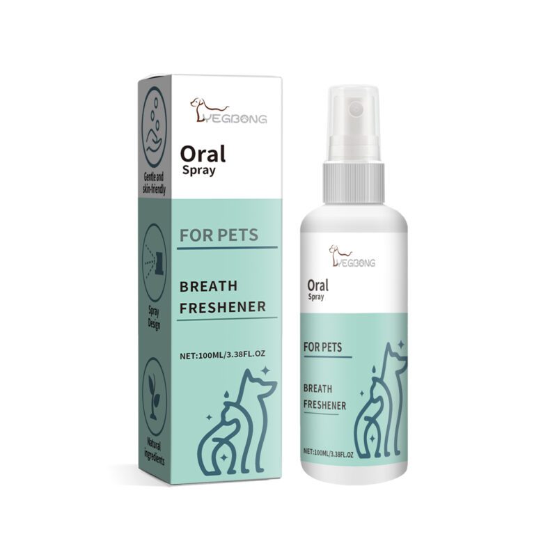 Pet Mint Fresh Breath Spray - Eliminate Dog Bad Breath, Oral Care for Long-Lasting Freshness