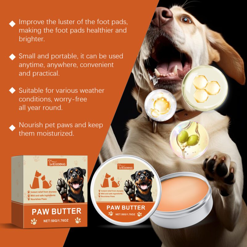 Pet Paw Care Wax - Repairs Dry Cracked Pads, Deeply Moisturizes Feet, Gentle Soothing Formula for Pets - Image 4