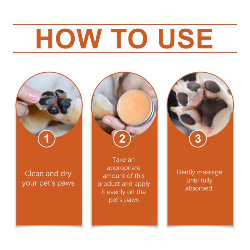 Pet Paw Care Wax - Repairs Dry Cracked Pads, Deeply Moisturizes Feet, Gentle Soothing Formula for Pets - Image 6