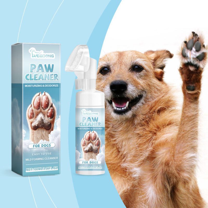 Pet Dog Paw & Foot No-Rinse Foam Cleaner - Gentle Effective Paw Care for Dogs - Image 2