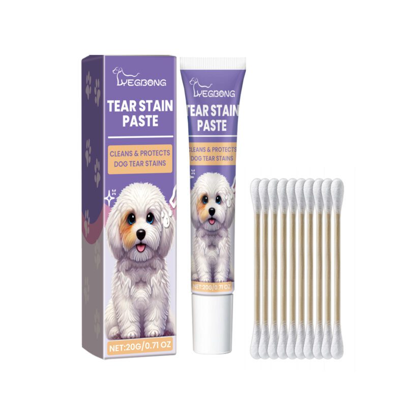 Premium Dog Eye Cream - Gentle Tear Stain & Eye Dirt Cleaning for Pet Dogs