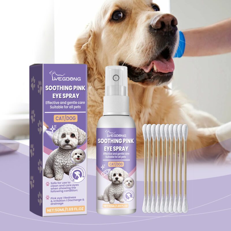 Pet Eye Care Spray - Gently Cleans Tear Stains & Moisturizes for Healthy, Bright Pet Eyes - Image 2