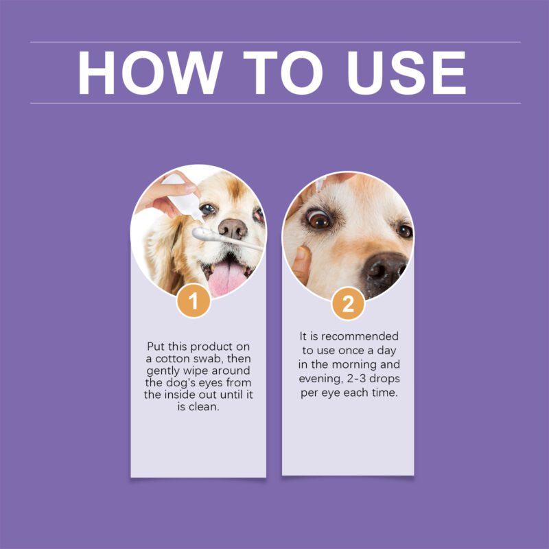 Gentle Dog Saline Eye Cleanser - Effective Tear Stain Remover for Dogs, Clean & Soothe Eyes, External Use - Image 6