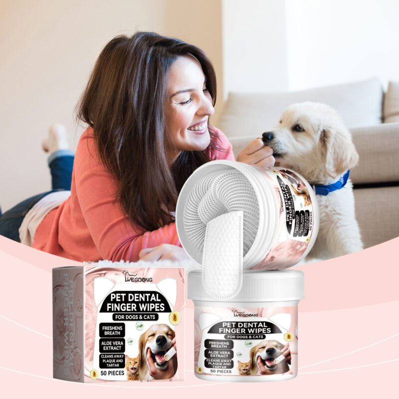 Pet Dental Cleaning Fingerset - Oral Teeth & Gum Care Tartar Removal Brushing Gloves for Effective Pet Oral Hygiene - Image 2